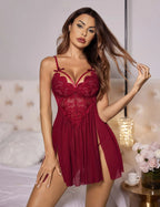 Elegant Lace Babydoll Nightgown