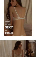 Seamless Push-Up Plunge Bra Set