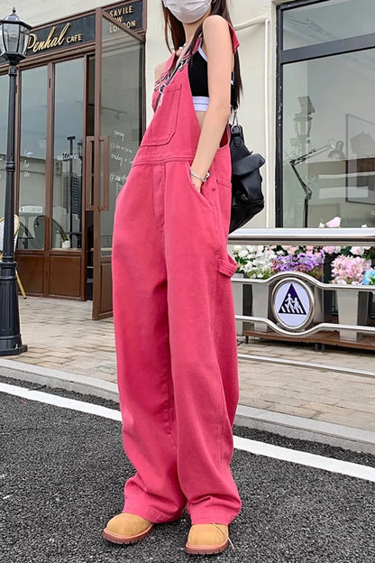 Rose Pink Straight Jeans