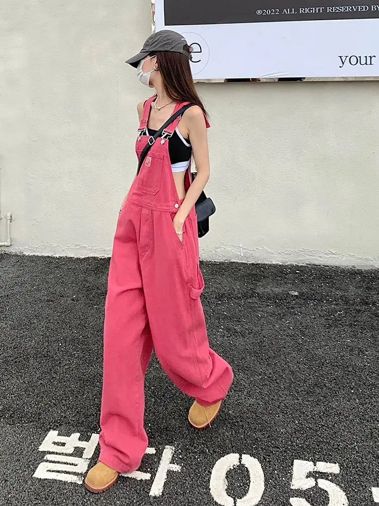 Rose Pink Straight Jeans