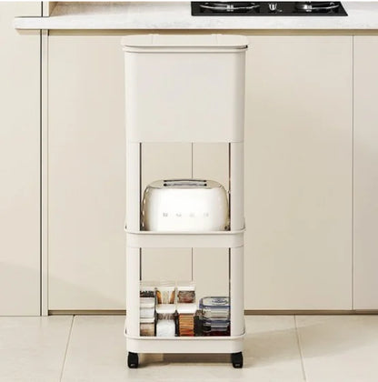 3 Layers Durability Plastic Waste Container with Modern Look