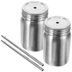2 pcs Stainless Steel Mason Jars The Max Mall