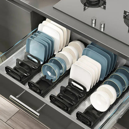 Kitchen Cabinet Dish Storage Rack Drawer