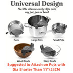 Adjustable Clip On Strainer For Pots Pans And Bowls The Max Mall