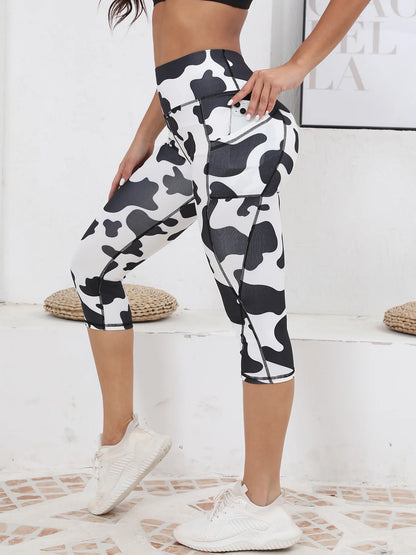 Women's Capri Yoga Pants with Pockets Essential High Waisted Legging for Workout