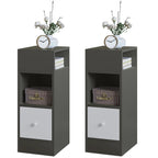 WOLTU 2PCS Narrow Bedside Table Nightstand with Open Shelves The Max Mall