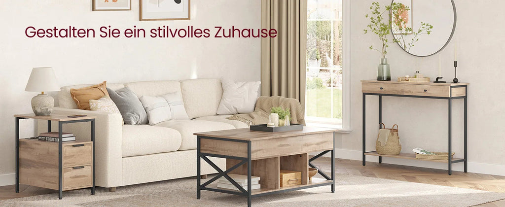 VASAGLE Industrial Console Table VASAGLE