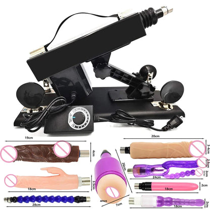 Thrust Sex Machines for Women Men with Masturbator Cup Realistic Dildo