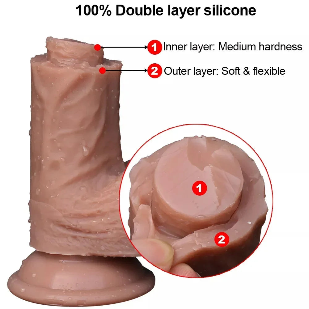Realistic Cheap Dildo Soft Sexy Silicone Penis