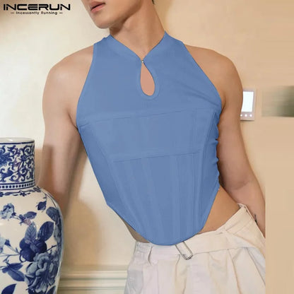 INCERUN Men's Tank Top - Casual Solid