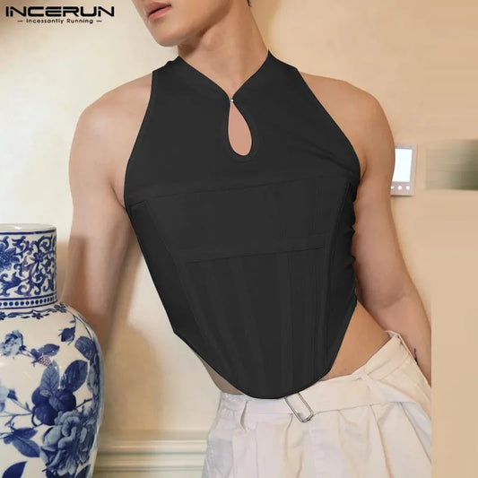 INCERUN Men's Tank Top - Casual Solid