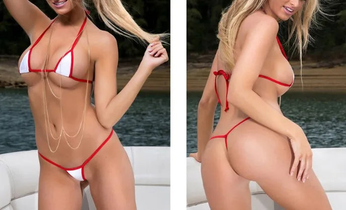 Sexy Lingerie 2 Piece Halter Neck Bikini Lingerie Set
