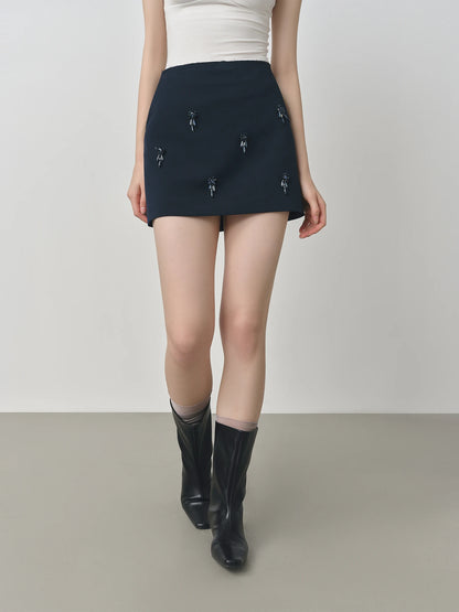 FANSILANEN Beaded Mini Dress - A-Line Casual