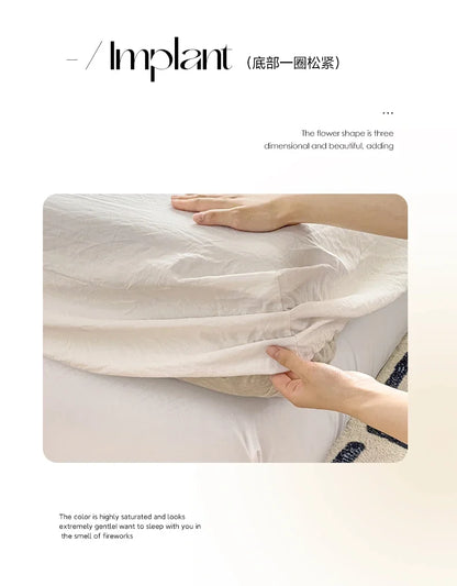 Luxury Washed Cotton Fitted Sheet