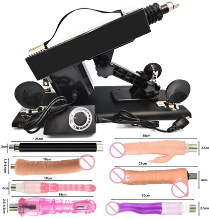Thrust Sex Machines for Women Men with Masturbator Cup Realistic Dildo