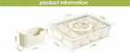 Premium Divided Serving Tray with Secure Lid and Ergonomic Handle The Max Mall
