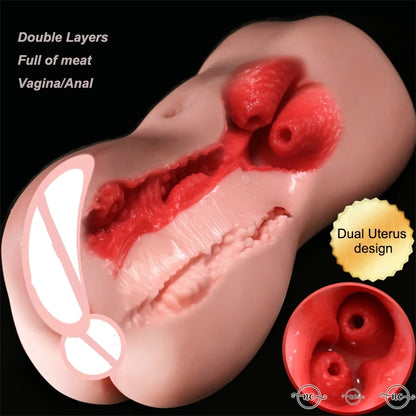 2-in-1 Male Masturbator Cup