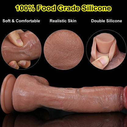 Realistic Silicone Strap-On with Suction Cup