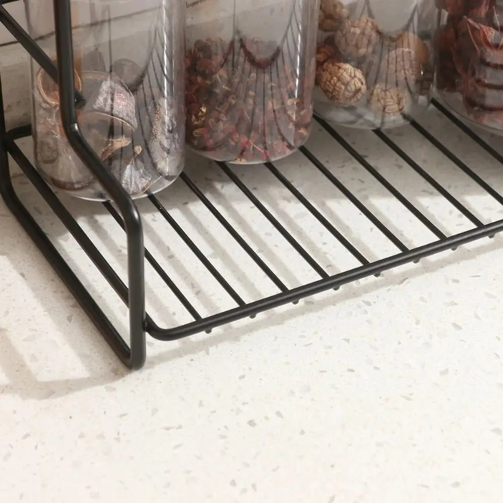 Modern Kitchen Organizer Shelf Waterproof Double-layer Kitchen Storage Stand