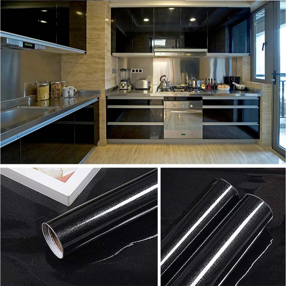 Kitchen Cabinet Pearlescent White Marble Contact Paper Vinyl Self Adhesive