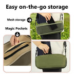 Abay Lightweight Folding Camping Chair - Portable Carbon Steel Abay