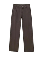 Tangada Women's Straight Denim Jeans - Mid Waist Tangada