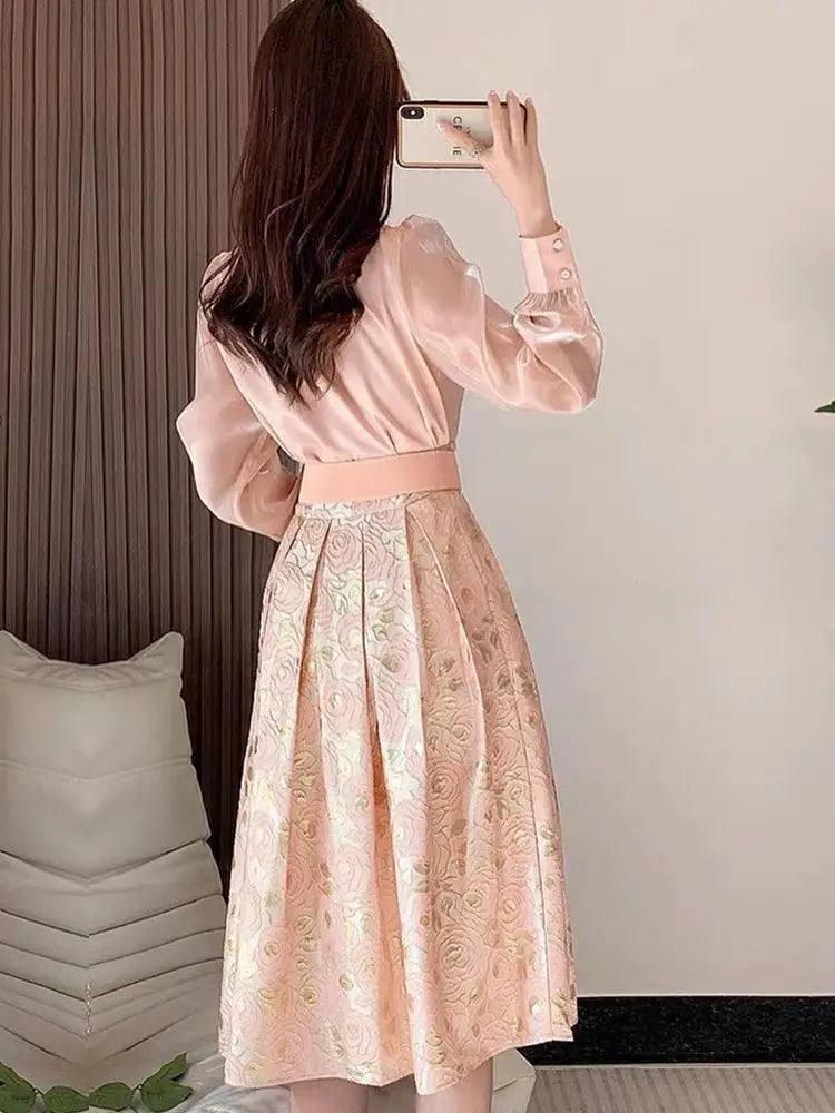 MVJT DAIR Women's Floral A-Line Midi Skirt The Max Mall