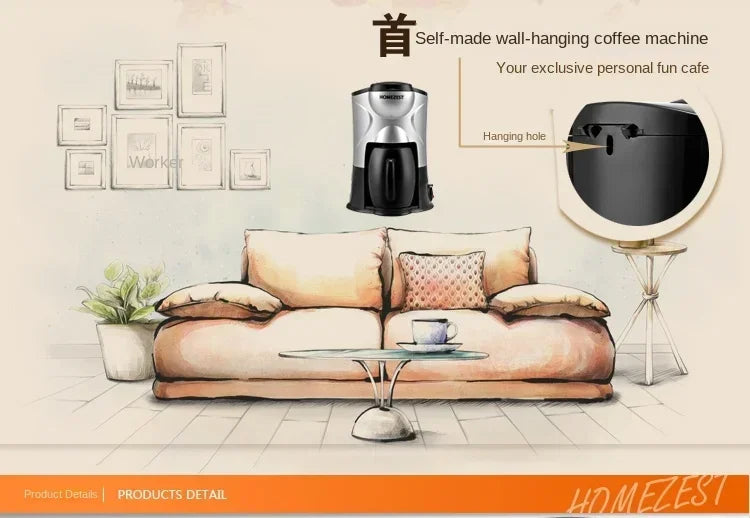 household mini American drip coffee maker tea maker