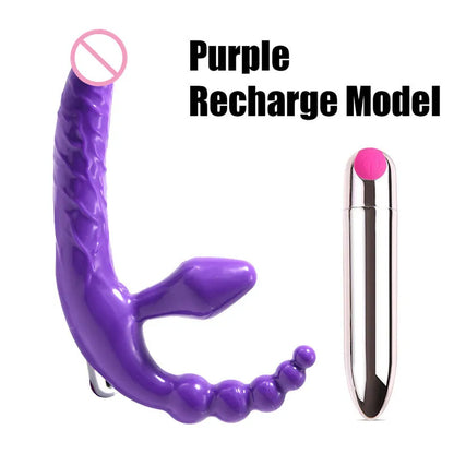 Anal Plug Triple Stimulation Wearable Adult Toy for Women