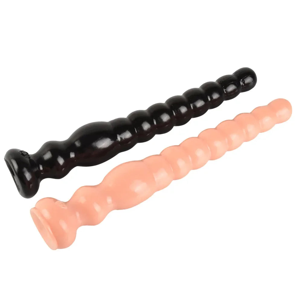 Long Anal Plug With Suction Cup Butt Plug Large Dildo Anus Backyard Masturbation