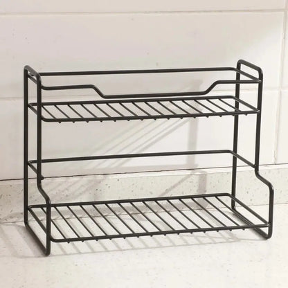 Modern Kitchen Organizer Shelf Waterproof Double-layer Kitchen Storage Stand