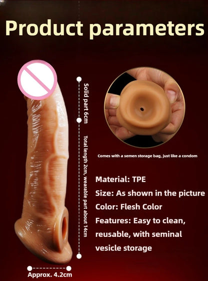Penis Enhancement Sleeve with Ring