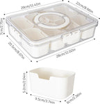 Premium Divided Serving Tray with Secure Lid and Ergonomic Handle The Max Mall