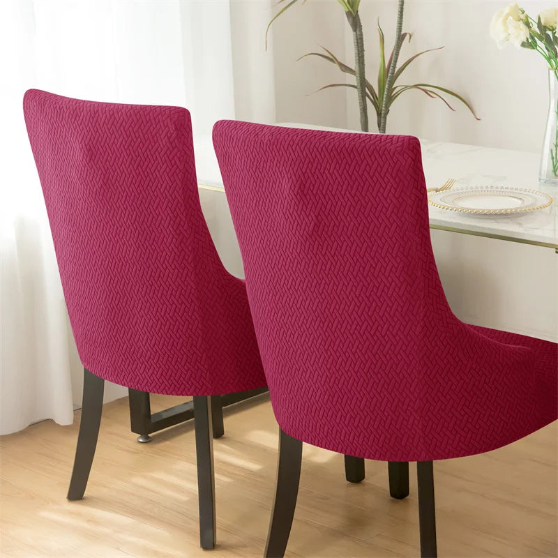 Yupartex Stretch Chair Cover - Jacquard Spandex Slipcover