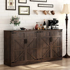 QiaoShiRen Farmhouse Sideboard Cabinet QiaoShiRen