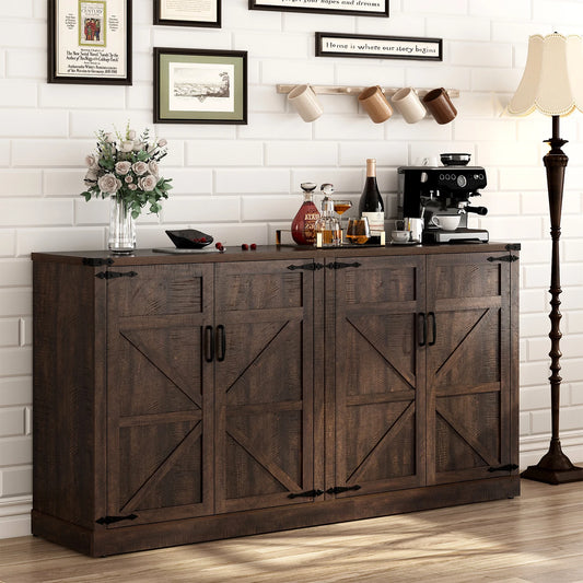 QiaoShiRen Farmhouse Sideboard Cabinet