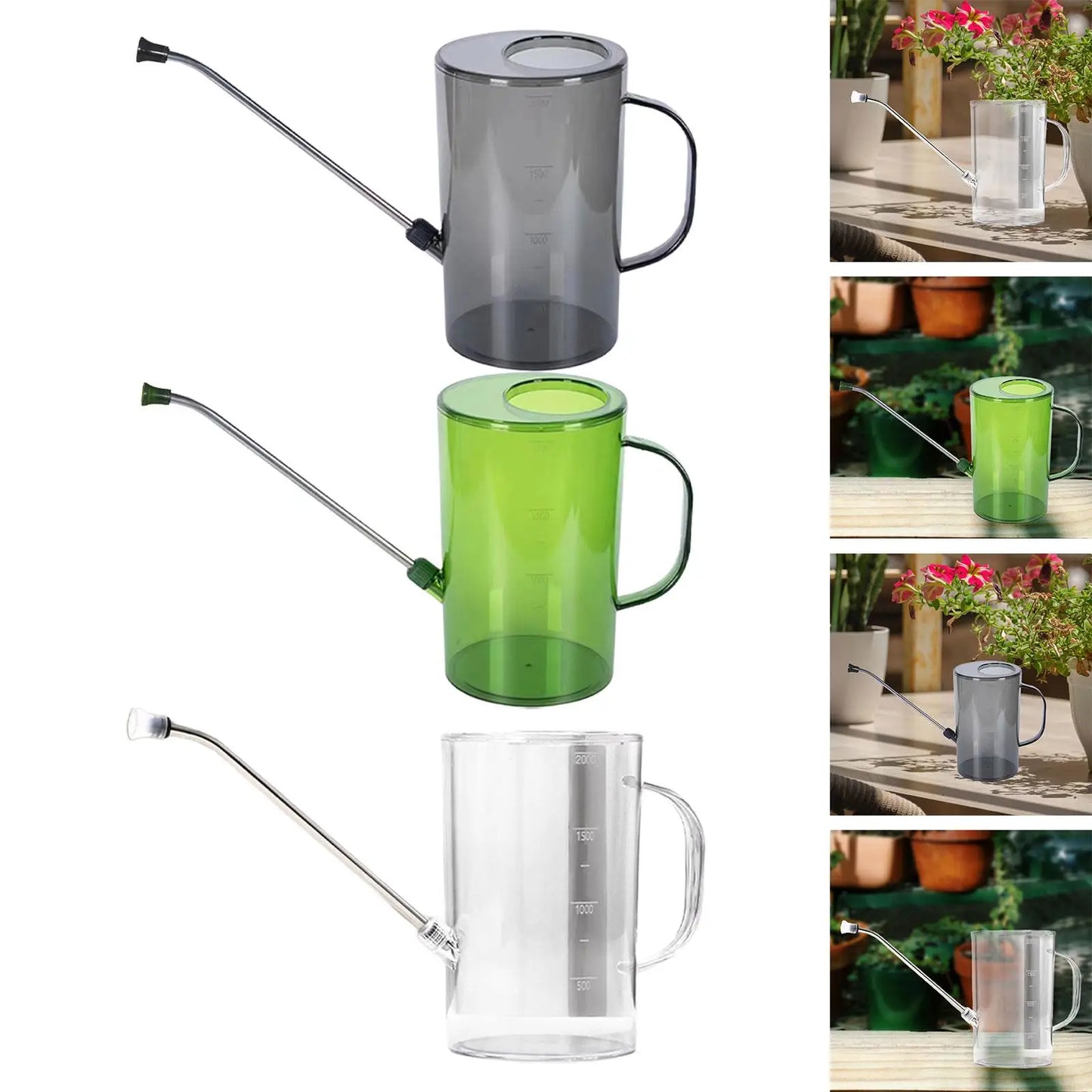 2L Garden Watering Can with Long Spout