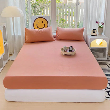 Luxury Washed Cotton Fitted Sheet