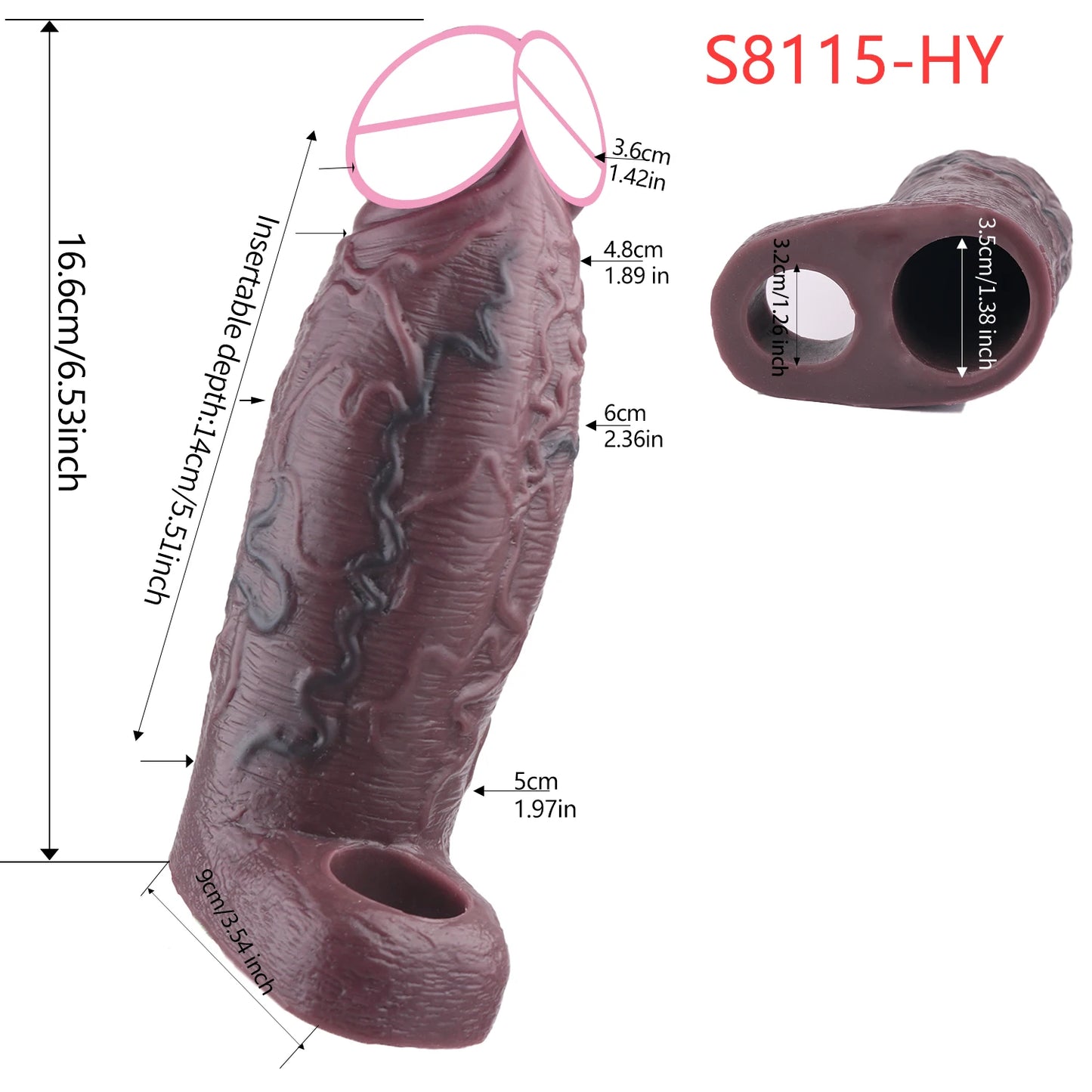 5 Styles Adult Men Penis Sleeve With Anti-drop Silicone Dick Extender