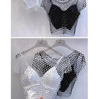 Dancing JL Ants Office Blouse - Puff Sleeve Dancing JL Ants