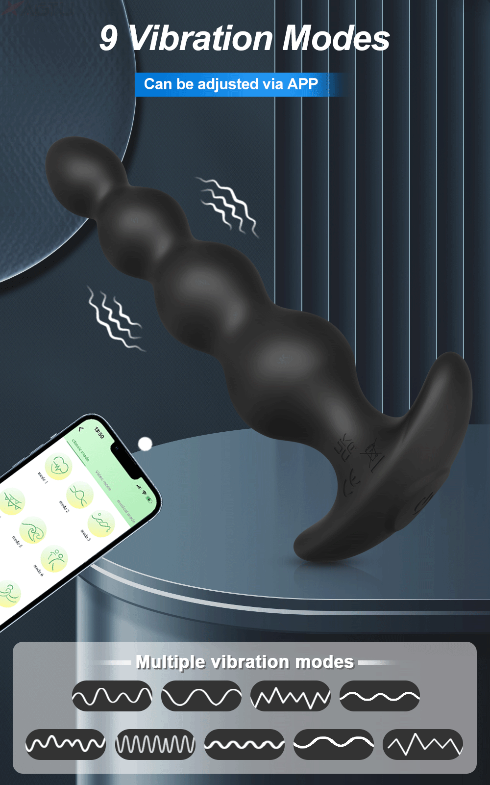 Wireless Remote Butt Plug Vibrating Adult Sex Toys for Women Male Gay