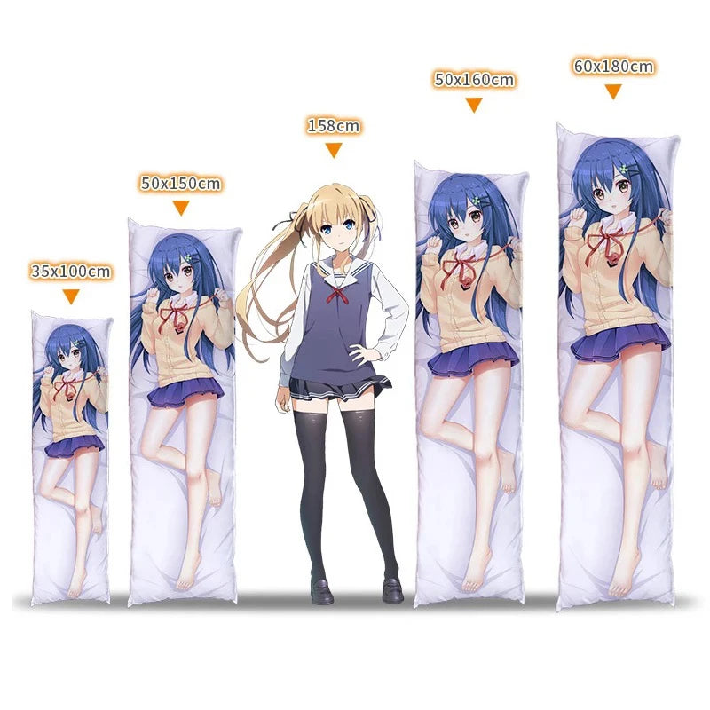 Dakimakura-Anime AI Sleeping Girl, Double-sided Print, Life-Size Body Pillow