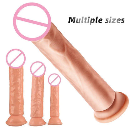 Transparent Soft Jelly Dildo Realistic Fake Dick Penis Suction Cup Dildo Realistic Sex Toys For Lesbian Women Female Masturbator