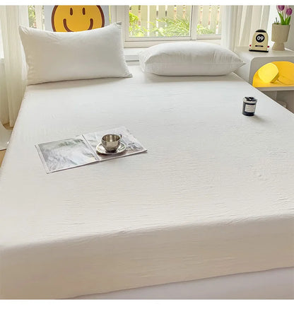 Luxury Washed Cotton Fitted Sheet
