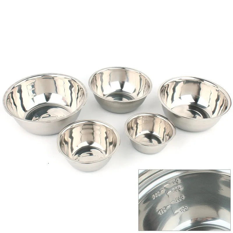 5pcs/Set Stainless Steel Mixing Bowls