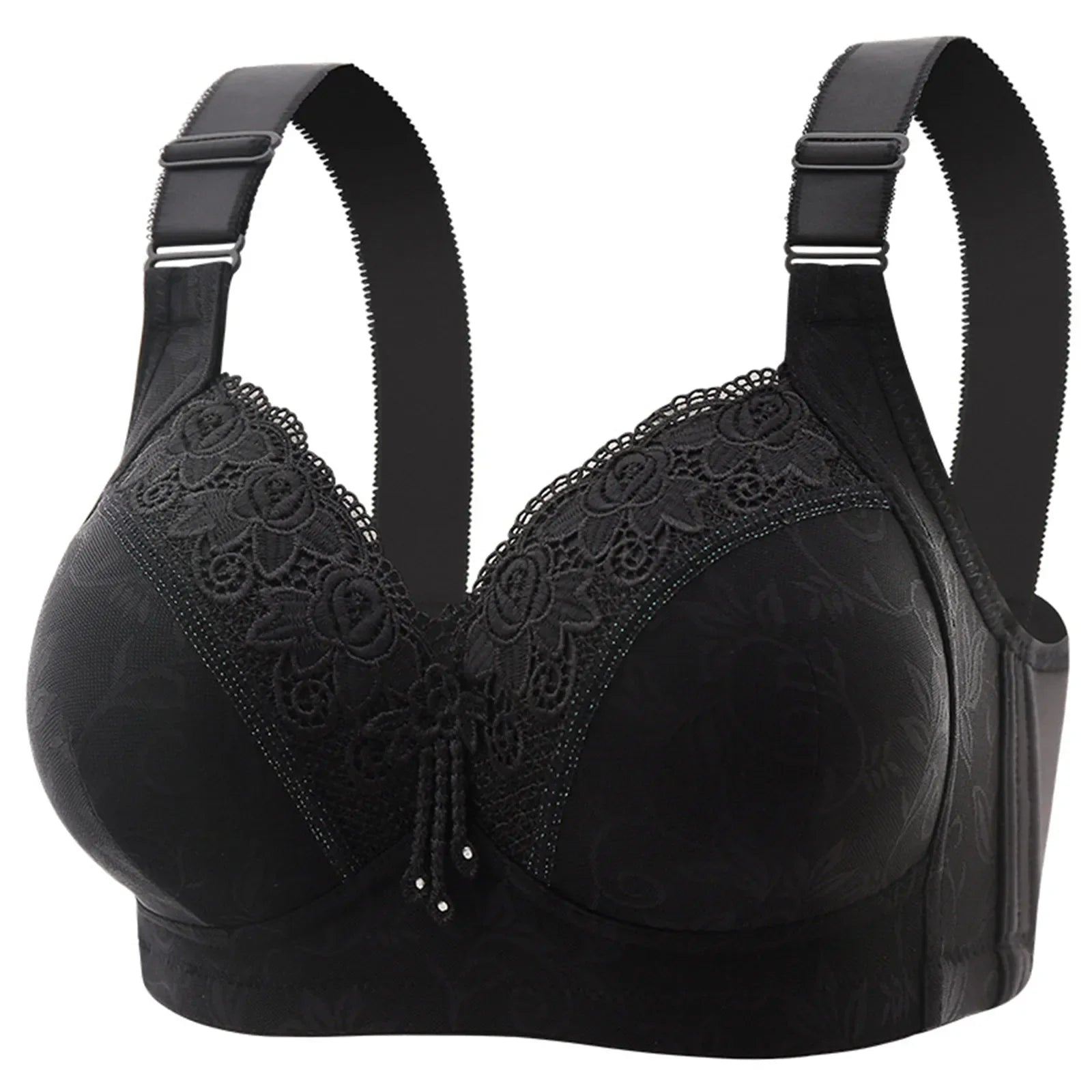 Sexy Lace Seamless Large Size Women's Sports Bra