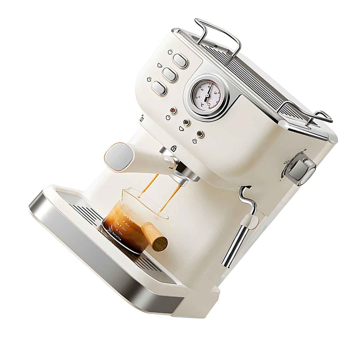 Coffee Maker 1050W 1.5L Large Capacity Semi Automatic