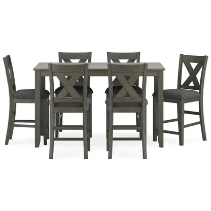 DUTRIEUX 7-Piece Counter Height Dining Set