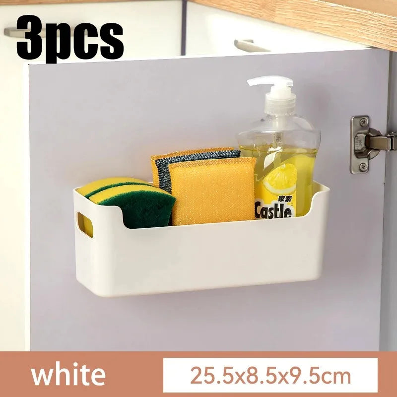 Kitchen cabinets are classified and organized into storage boxes for dishes