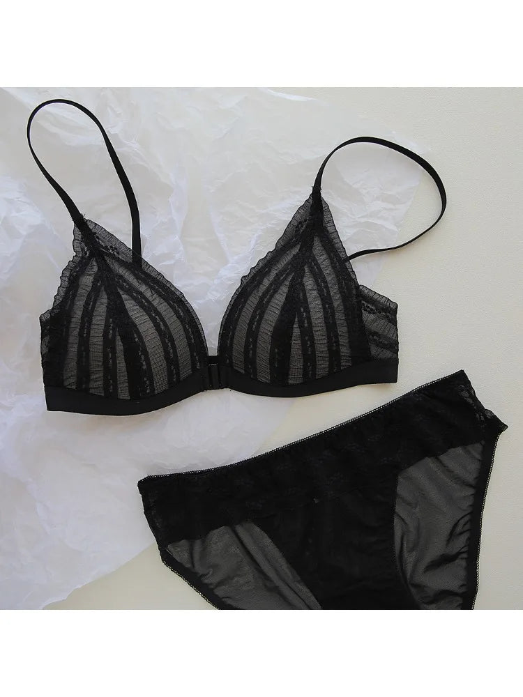 Push-Up Triangle Cup Bra Set